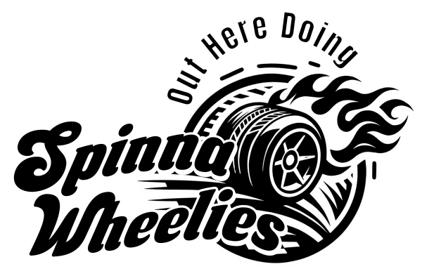 Out Here Doing Spinna Wheelies decal