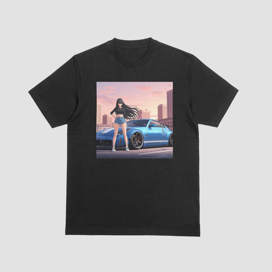 Anime girl with 350z T-shirt