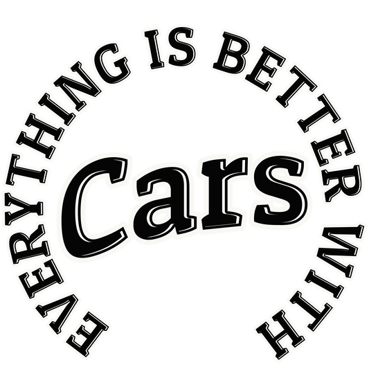Everything is better with cars decal