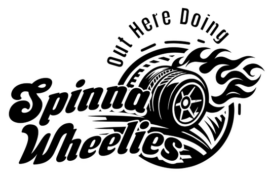 Out Here Doing Spinna Wheelies decal