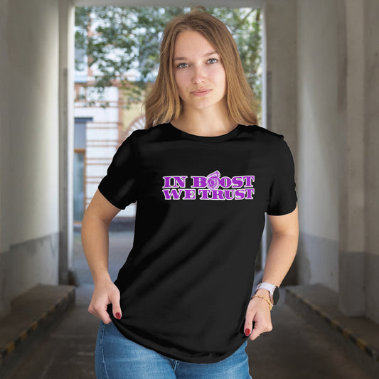 In Boost We Trust Purple T-shirt